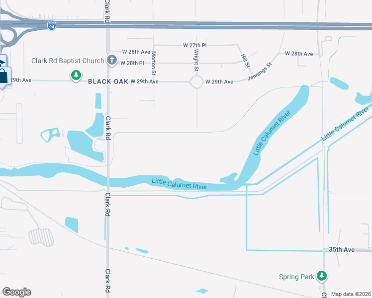 map of restaurants, bars, coffee shops, grocery stores, and more near 3830 West 32nd Avenue in Gary