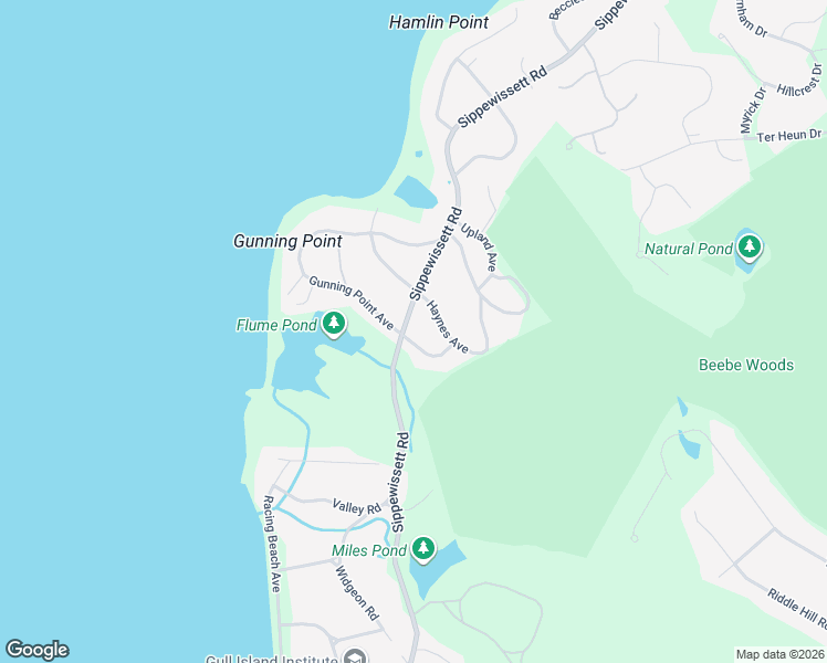 map of restaurants, bars, coffee shops, grocery stores, and more near 286 Sippewissett Road in Falmouth