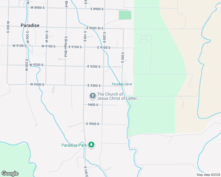 map of restaurants, bars, coffee shops, grocery stores, and more near 248 East 9300 South in Paradise