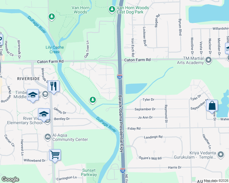 map of restaurants, bars, coffee shops, grocery stores, and more near 2218 Dalewood Court in Plainfield