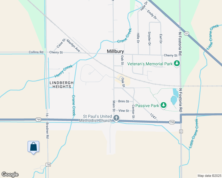map of restaurants, bars, coffee shops, grocery stores, and more near 28321 Main Street in Millbury