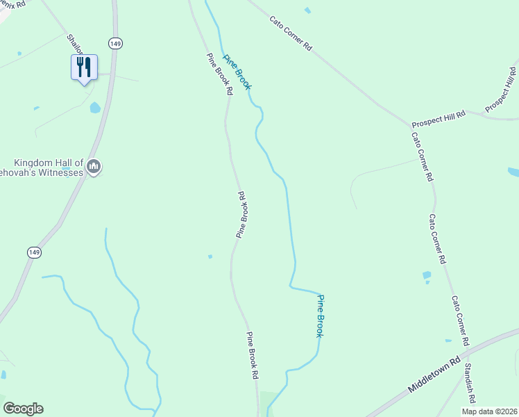 map of restaurants, bars, coffee shops, grocery stores, and more near 132 Pinebrook Road in Colchester