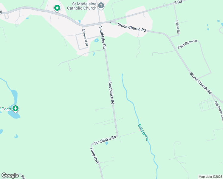 map of restaurants, bars, coffee shops, grocery stores, and more near 101 Southlake Road in Tiverton