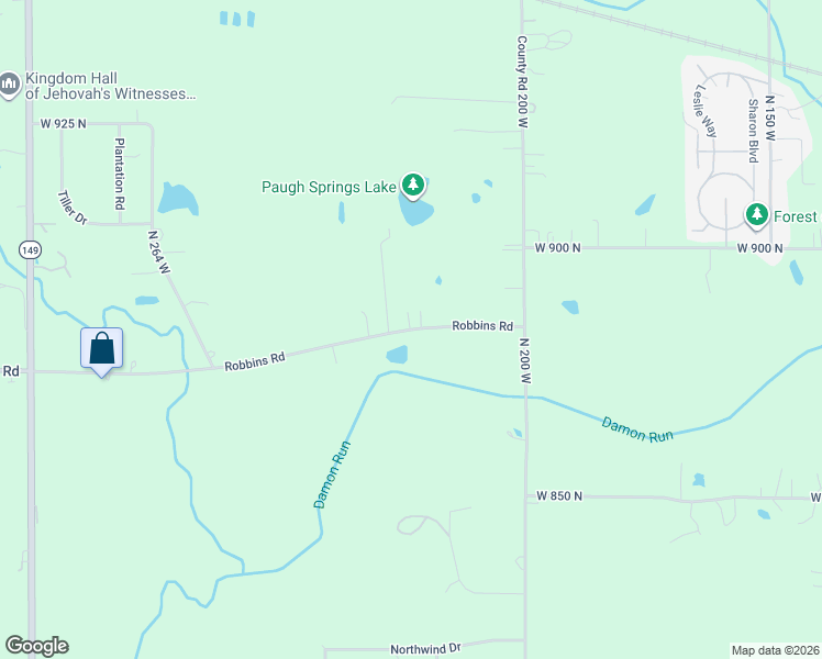 map of restaurants, bars, coffee shops, grocery stores, and more near 200-262 West 875 North in Valparaiso