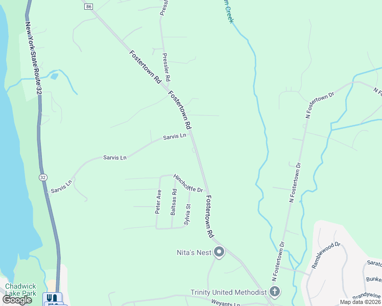 map of restaurants, bars, coffee shops, grocery stores, and more near 517 County Road 86 in Newburgh