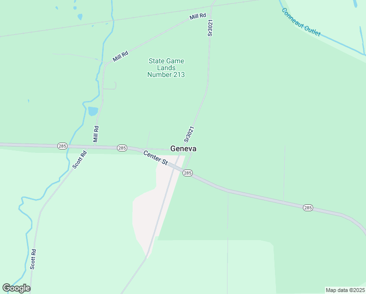 map of restaurants, bars, coffee shops, grocery stores, and more near 7246 Main Street in Conneaut Lake