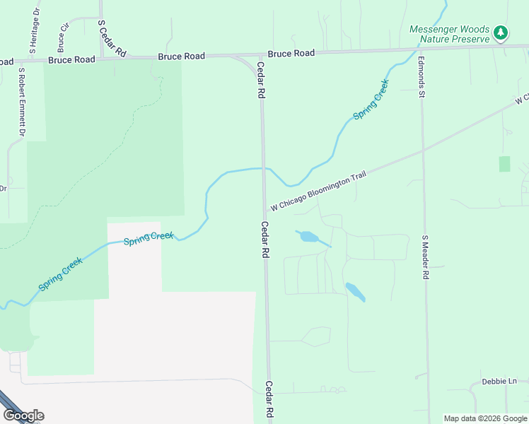 map of restaurants, bars, coffee shops, grocery stores, and more near 17910 Cedar Road in Homer Glen