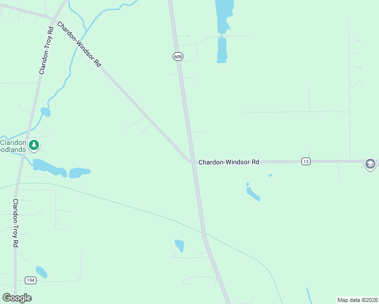 map of restaurants, bars, coffee shops, grocery stores, and more near 11354 Old State Road in Chardon