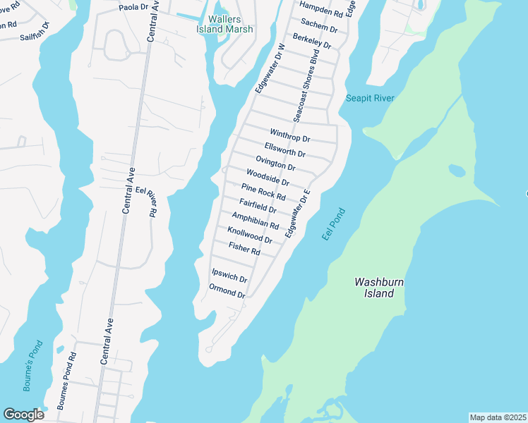 map of restaurants, bars, coffee shops, grocery stores, and more near 318 Seacoast Shores Boulevard in Falmouth