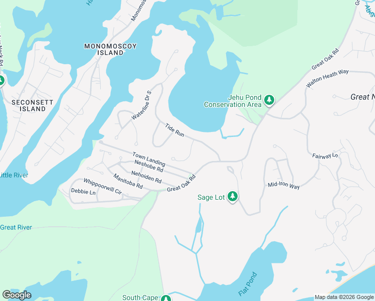 map of restaurants, bars, coffee shops, grocery stores, and more near 13 Driftwood Circle in Mashpee