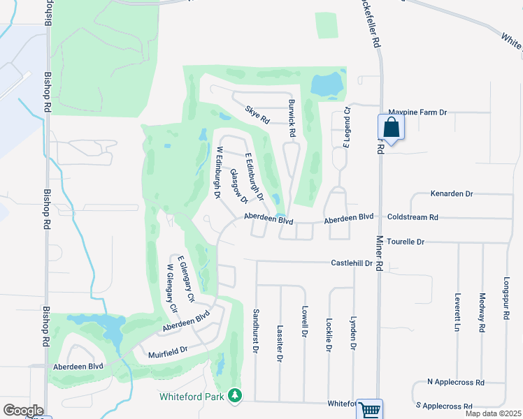 map of restaurants, bars, coffee shops, grocery stores, and more near 364 East Edinburgh Drive in Cleveland