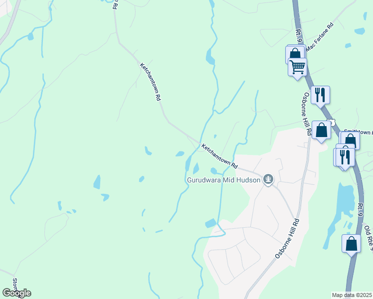 map of restaurants, bars, coffee shops, grocery stores, and more near 196 Old Ketchamtown Rd in Wappingers Falls