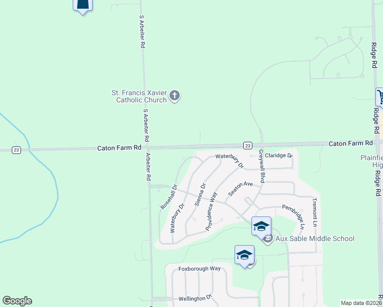 map of restaurants, bars, coffee shops, grocery stores, and more near 8513 Rosehall Drive in Joliet