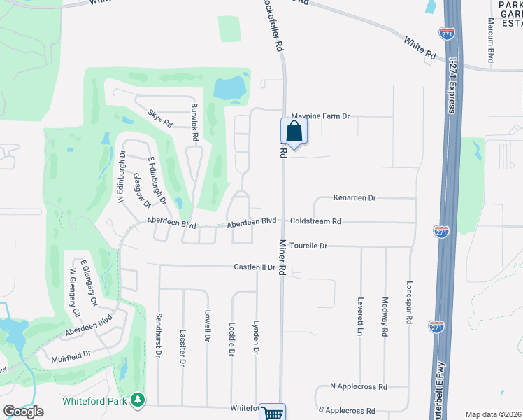 map of restaurants, bars, coffee shops, grocery stores, and more near 361 East Legend Court in Highland Heights