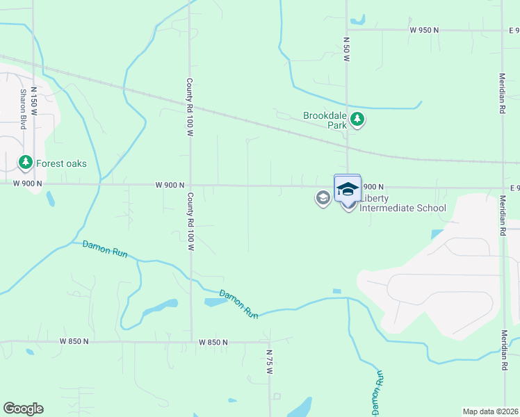 map of restaurants, bars, coffee shops, grocery stores, and more near 879-897 Bernie Boulevard in Chesterton