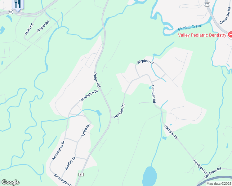 map of restaurants, bars, coffee shops, grocery stores, and more near 102 Harrigan Road in Hopewell Junction