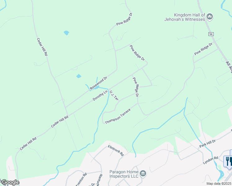 map of restaurants, bars, coffee shops, grocery stores, and more near 10 U.J. Terrace in Wappingers Falls