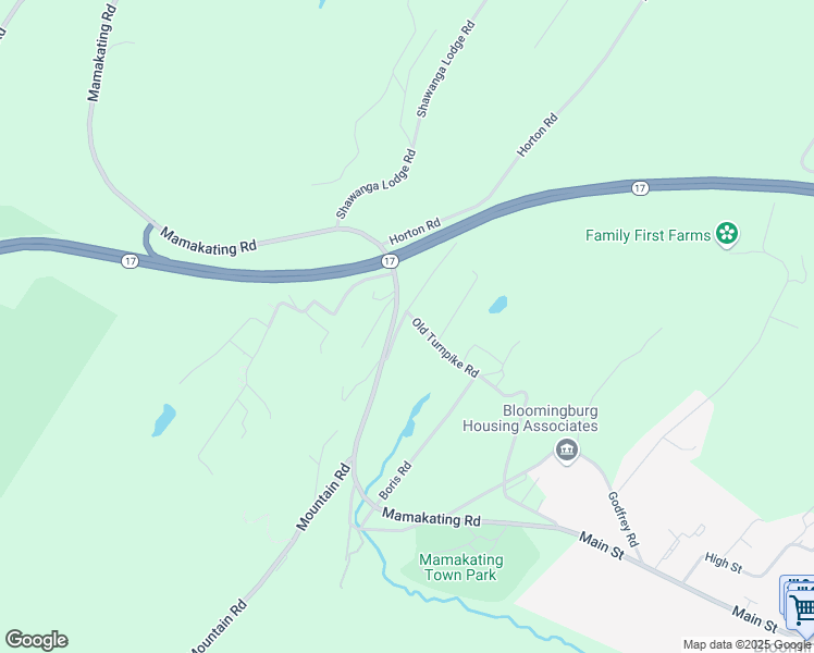 map of restaurants, bars, coffee shops, grocery stores, and more near 6 Old Turnpike Road in Bloomingburg