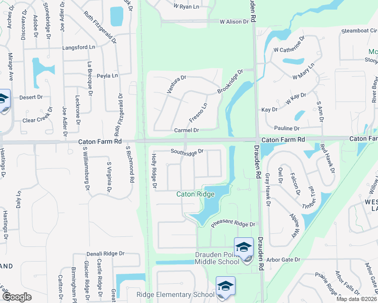 map of restaurants, bars, coffee shops, grocery stores, and more near 6205 Southridge Drive in Plainfield