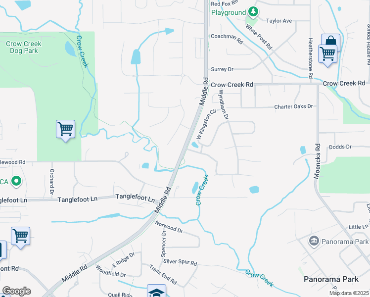 map of restaurants, bars, coffee shops, grocery stores, and more near 4800 Middle Road in Bettendorf