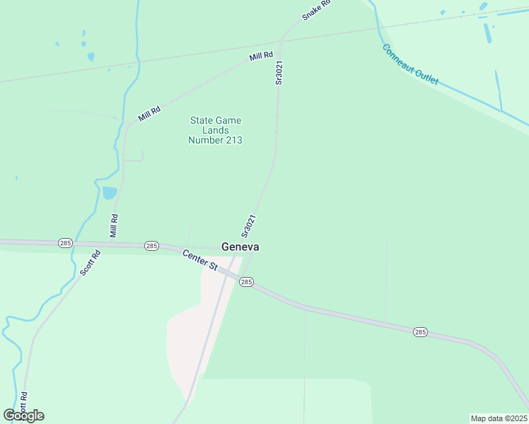 map of restaurants, bars, coffee shops, grocery stores, and more near 7246-7300 Main Street in Conneaut Lake
