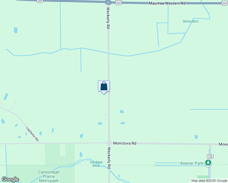 map of restaurants, bars, coffee shops, grocery stores, and more near 4155 Weckerly Rd in Monclova