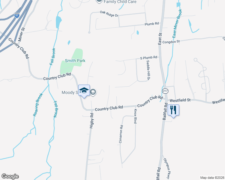 map of restaurants, bars, coffee shops, grocery stores, and more near 96 Thornton Court in Middletown