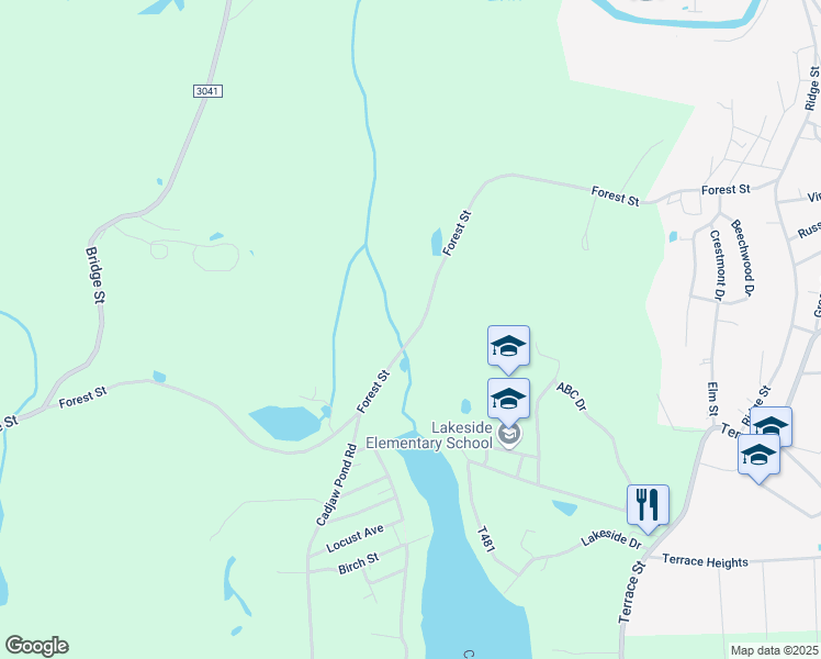 map of restaurants, bars, coffee shops, grocery stores, and more near 400 Forest Street in Honesdale