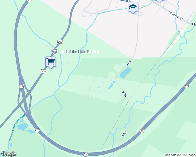 map of restaurants, bars, coffee shops, grocery stores, and more near 29 Aspen Road in Wurtsboro