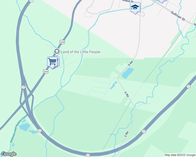 map of restaurants, bars, coffee shops, grocery stores, and more near 29 Aspen Road in Wurtsboro