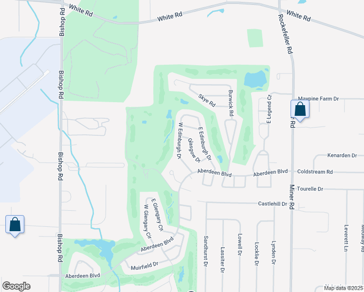 map of restaurants, bars, coffee shops, grocery stores, and more near 331 West Edinburgh Drive in Highland Heights