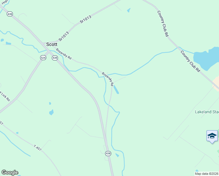 map of restaurants, bars, coffee shops, grocery stores, and more near 124 Boyarsky Road in Scott