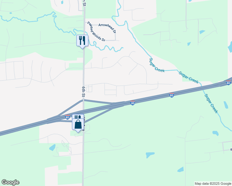 map of restaurants, bars, coffee shops, grocery stores, and more near 160 Hidden Meadows Drive in Waukee
