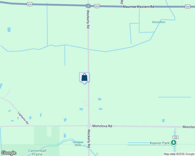 map of restaurants, bars, coffee shops, grocery stores, and more near 4155 Weckerly Rd in Monclova