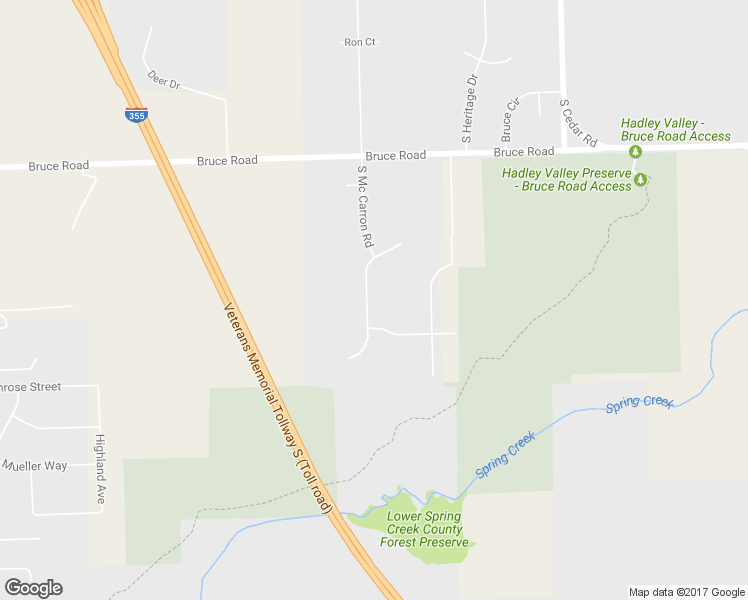 map of restaurants, bars, coffee shops, grocery stores, and more near 17735 South Mc Carron Road in Lockport