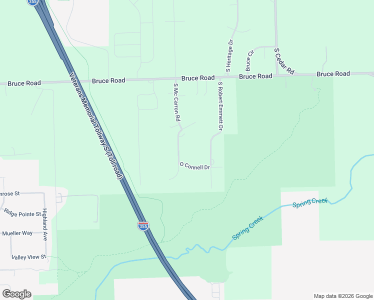map of restaurants, bars, coffee shops, grocery stores, and more near 17735 South Mc Carron Road in Lockport