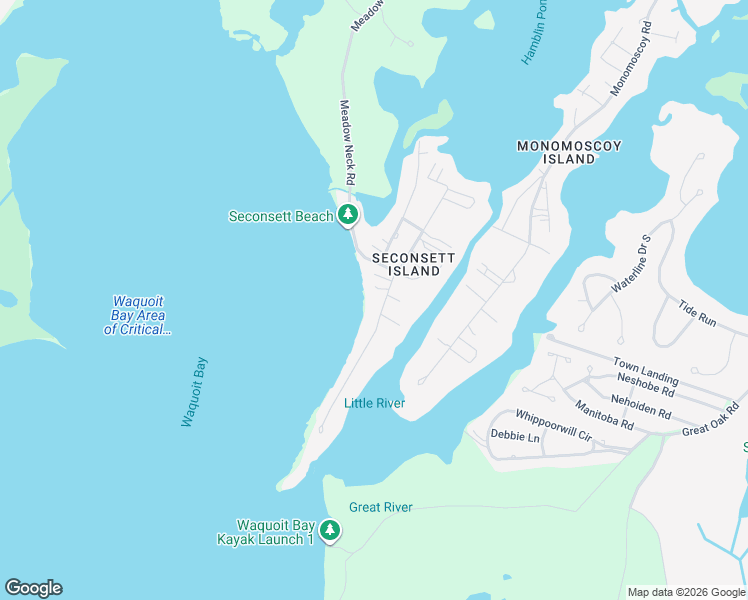 map of restaurants, bars, coffee shops, grocery stores, and more near 19 Seconsett Point Road in Mashpee