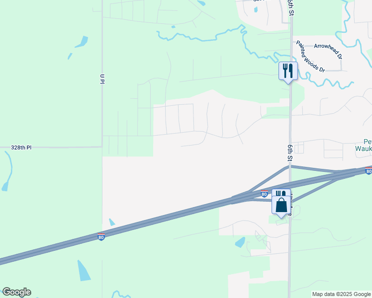 map of restaurants, bars, coffee shops, grocery stores, and more near 860 Sandstone Point in Waukee