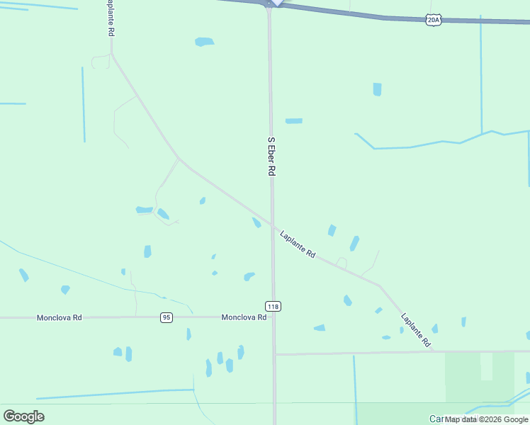 map of restaurants, bars, coffee shops, grocery stores, and more near 4175 La Plante Road in Monclova