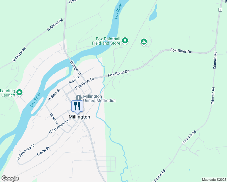 map of restaurants, bars, coffee shops, grocery stores, and more near 10388 Fox River Drive in Newark