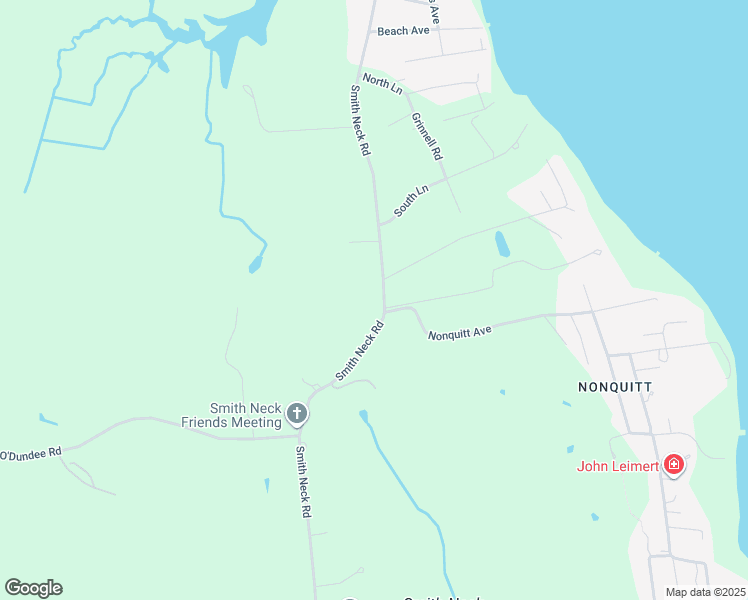 map of restaurants, bars, coffee shops, grocery stores, and more near Nonquitt Avenue in Dartmouth