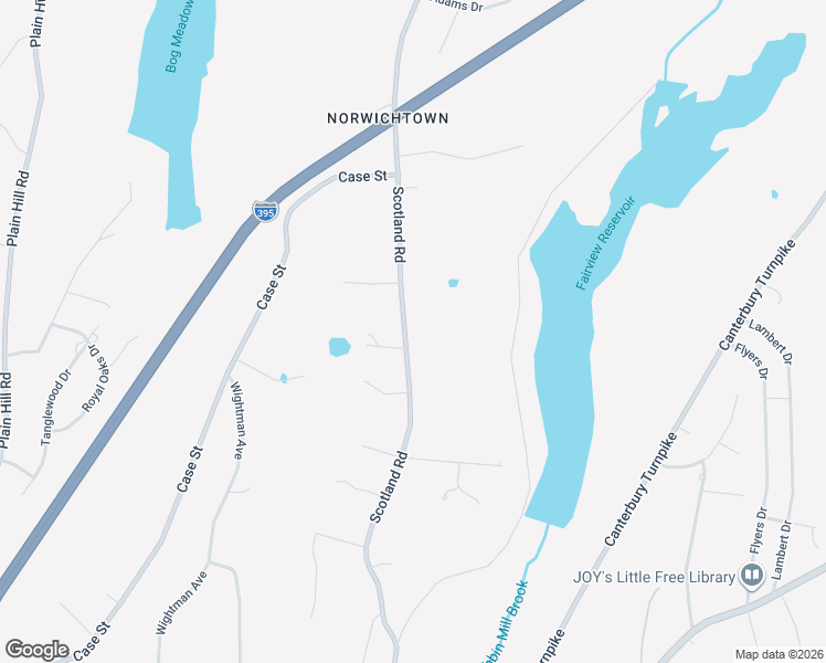 map of restaurants, bars, coffee shops, grocery stores, and more near 255 Scotland Road in Norwich
