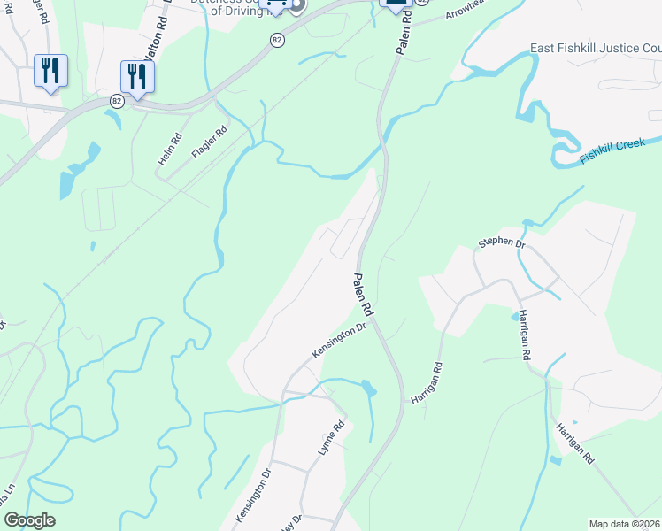 map of restaurants, bars, coffee shops, grocery stores, and more near 56 Dale Road in Hopewell Junction