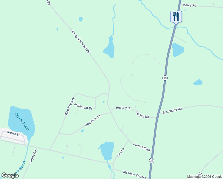 map of restaurants, bars, coffee shops, grocery stores, and more near 404 Stony Mountain Road in Tunkhannock