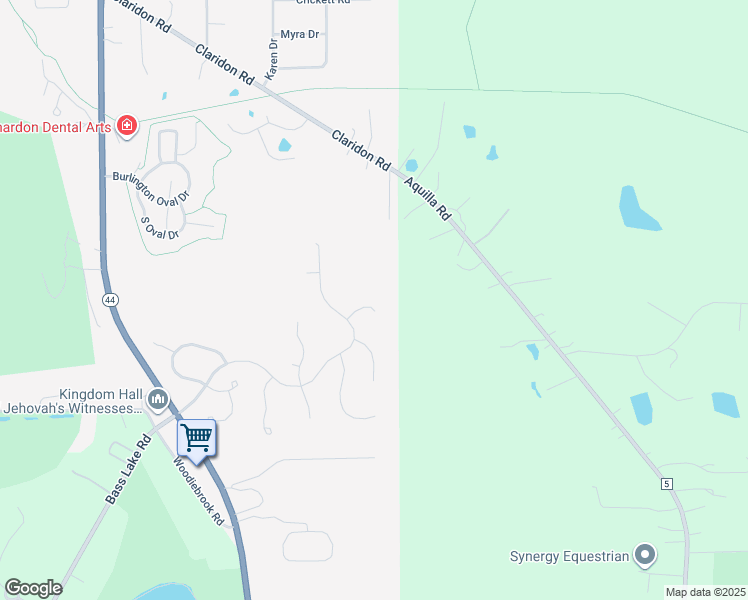 map of restaurants, bars, coffee shops, grocery stores, and more near 111 Deepwood Court in Chardon