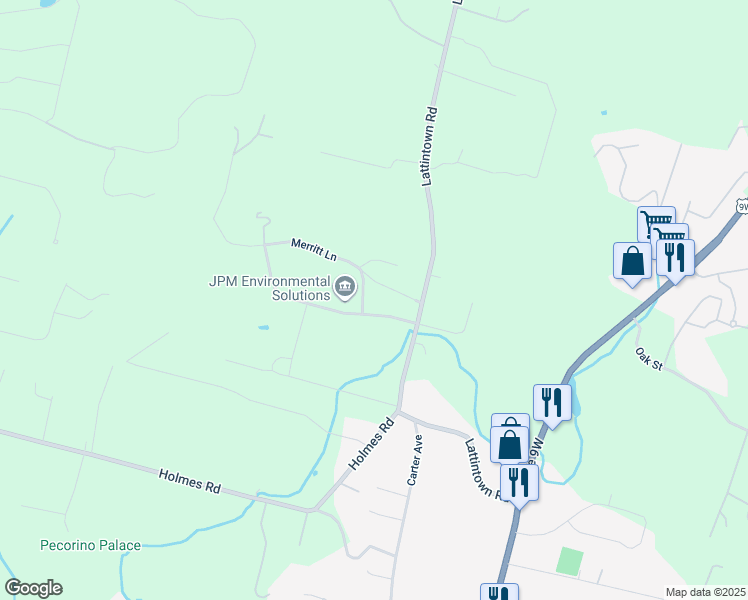 map of restaurants, bars, coffee shops, grocery stores, and more near 10 Merritt Lane in Newburgh