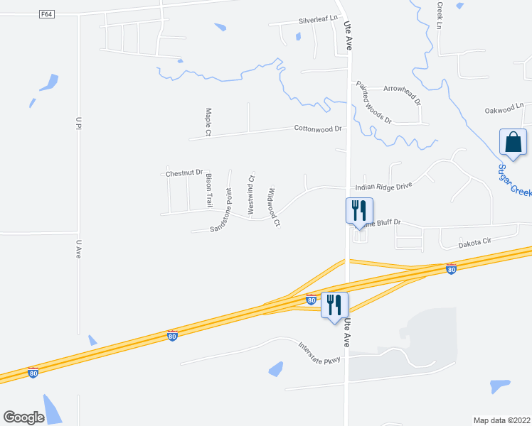 map of restaurants, bars, coffee shops, grocery stores, and more near 725 Indian Ridge Drive in Waukee