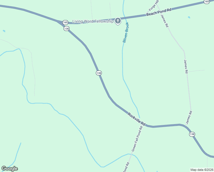 map of restaurants, bars, coffee shops, grocery stores, and more near 129 Rockville Road in Voluntown