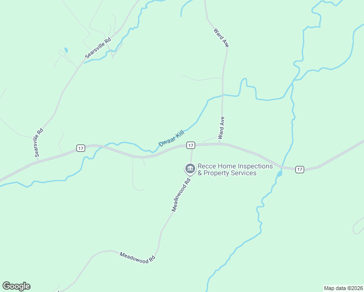 map of restaurants, bars, coffee shops, grocery stores, and more near County Route 17 in Orange County