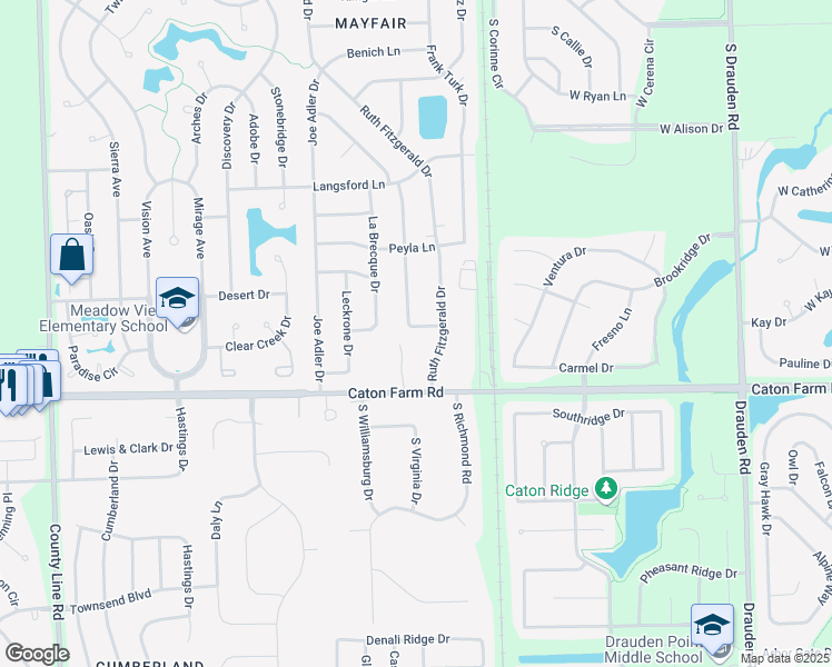 map of restaurants, bars, coffee shops, grocery stores, and more near 6508 Jack Rogers Lane in Plainfield